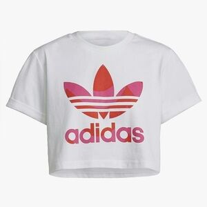 Adidas Originals x Marimekko women’s cropped shirt with trefoil print size S